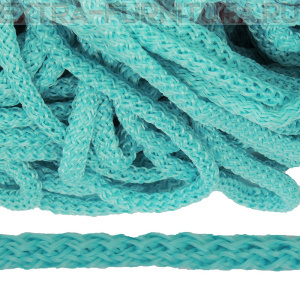 Шнур ПП 8 мм, цв.425 бирюза, уп.100м, пл.6,5 гр/м