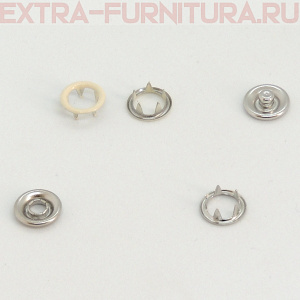 Кнопка рубашечная 9,5мм кольцо, цв.306 молочный матовый (уп.1440шт) Buttoni