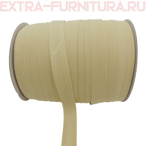 Косая бейка х/б  15мм 132м цв.276 бежевый 