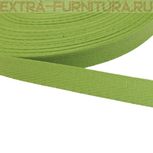 Лента киперная х/б 13 мм, цв.15 салатовый, уп.50м (пл.2,8 г/м)
