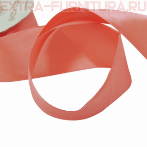 Лента атласная 50 мм цв.055 бледно-красный рул.27,42м