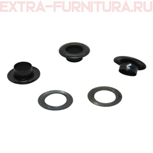 Люверсы 8 мм, (15*8 mm, h=5,5 mm.), оксид (уп.1000шт) Д