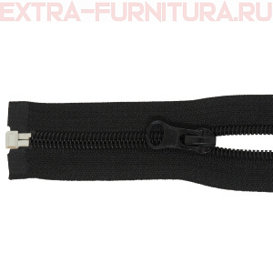 Молния Спираль разъемная дл. 80см, Т5, цв. черный LOGO