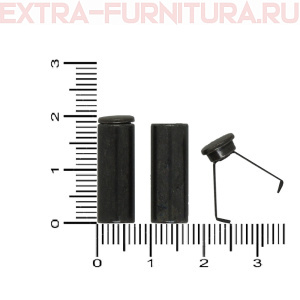 Наконечник для шнура 5,5мм, металл, арт.TBY OR 0305-5372, цв.матовый черный никель, уп.100шт