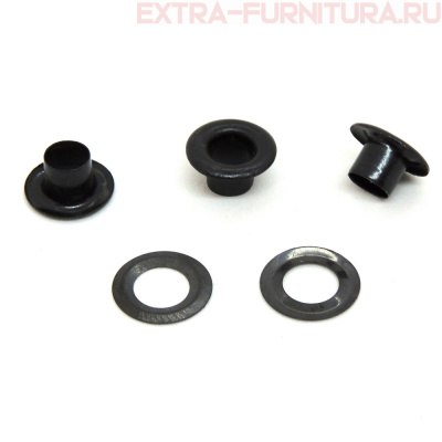 Люверсы 5 мм, (9,95*4,95 mm, h=5,45 mm.), оксид (уп.5000шт) Сторм