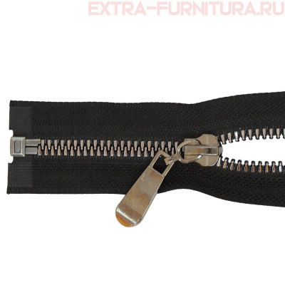 Молния декор Трактор Т5 1 замок, дл. 75см, цв.черный, усил. звено