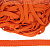 Шнур плоский х/б 12мм, цв.оранжевый 125, уп.50м, пл. 9,88 гр/м