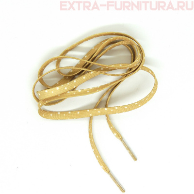 Шнур Горошек ПЭ 130см цв.песочный