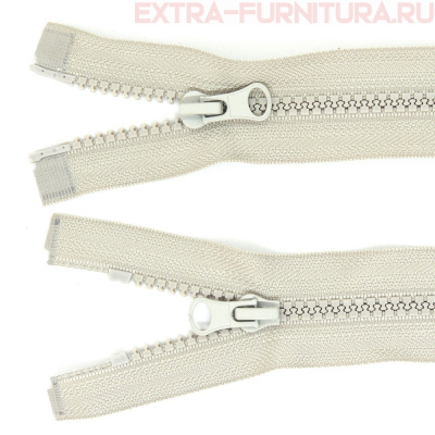 Молния Трактор Т5 2 замка 80см, цв.310 серый светлый, LOGO