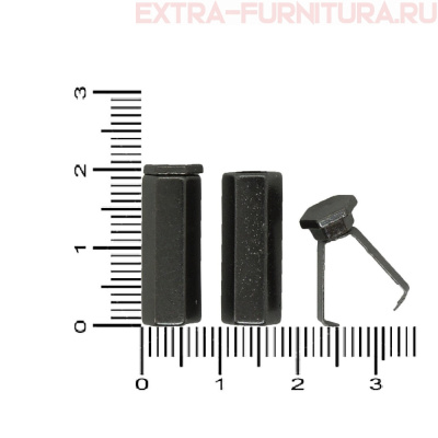 Наконечник для шнура 5,5мм, металл, арт.TBY OR 0305-5374, цв.черный никель, уп.100шт