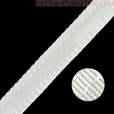 Тесьма брючная арт.4316 шир. 16мм, односторонняя, цв. белый, уп.50м