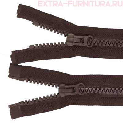 Молния Трактор Т8 2 замка 90см, цв.304 коричневый темный, LOGO