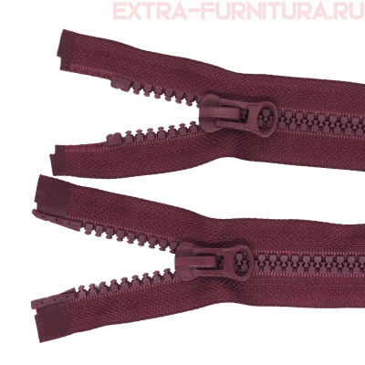 Молния Трактор Т8 2 замка 80см, цв.179 бордовый темный, LOGO