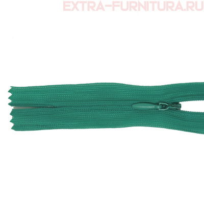 Молния потайная  № 3, 20 см, цв. 236 зеленый п/э пл.9,3 гр/м